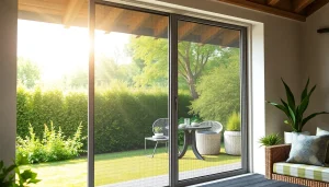 Elegant fly screen for patio doors enhancing outdoor space, blocking insects while allowing fresh air.