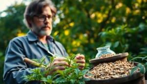 Learn how to get dmt through a detailed extraction process featuring plants and tools.