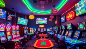 K88win online gaming environment showcasing dynamic casino games and sports betting in a vibrant, engaging setup.