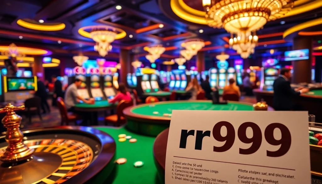 Experience the thrilling atmosphere of a casino with rr99 betting options and vibrant gaming activities.