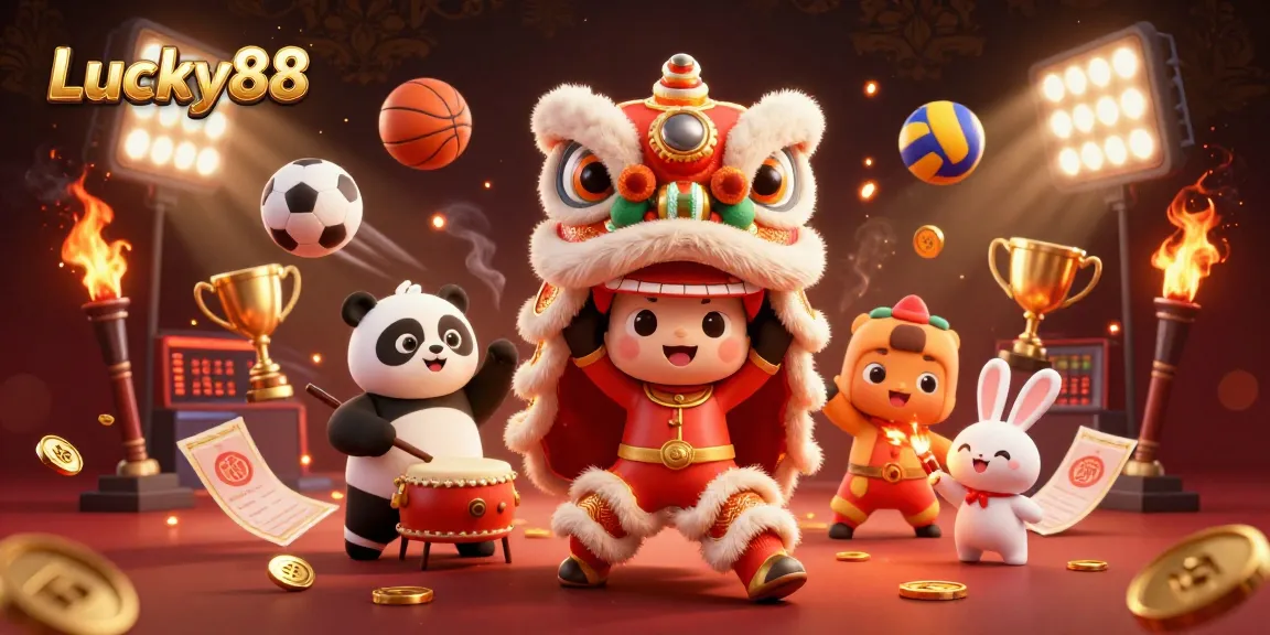 Engage with Lucky88 as you immerse in thrilling casino action with vibrant characters and dynamic elements.